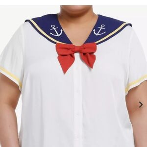 Disney Donald Sailor Top NWT